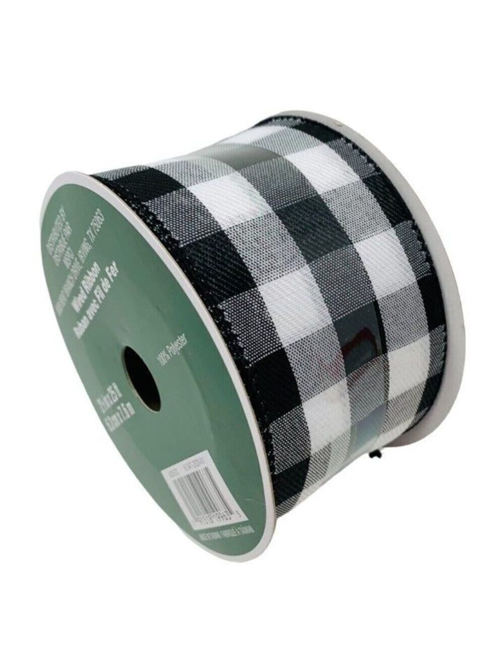 Wide Buffalo Plaid Wired Ribbon 2.5 inch Celebrate It Holiday Gift Bow Christmas